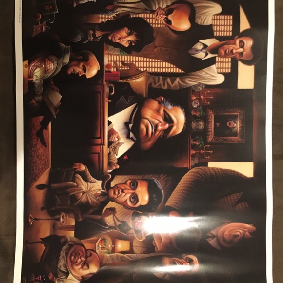 14” x 11” Gangster Last Supper Movie Poster - Picture 1 of 3